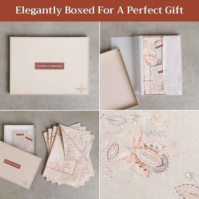 Maison d' Hermine Placemats Set of 4 Reusable 100% Combed Cotton | Cloth Place - Image 6