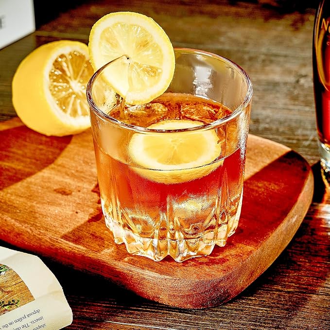 GLASKEY Whiskey Glasses Set of 4, Lead-Free Crystal Old Fashioned Glass - Image 8