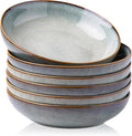 AmorArc 8.5’’ Ceramic Pasta Bowls Set of 6, 36oz Large Stoneware Bowls Set | by AmorArc
