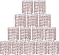 Pink Napkin Rings for Wedding Set of 150pcs, Rhinestone Diamond Crystal Napkin by Wotoban