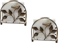 Set of 2 Cast Iron Bird & Tree Classic Napkin Holder/Tabletop Freestanding by Owlgift