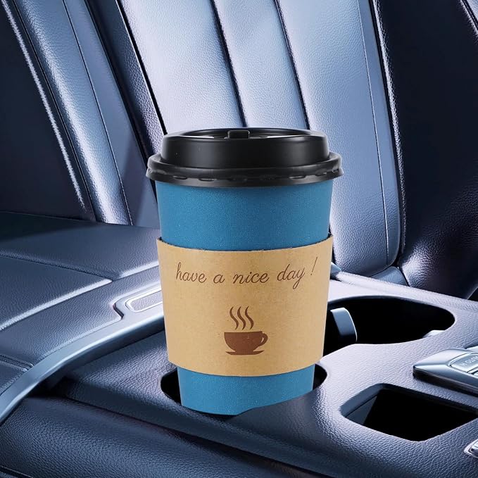 Clawsoff 500 Pack 12 oz Disposable Paper Coffee Cups - Image 3