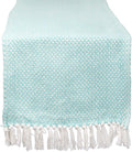 DII Woven Basics Collection 100% Cotton Knit Table Runner by DII