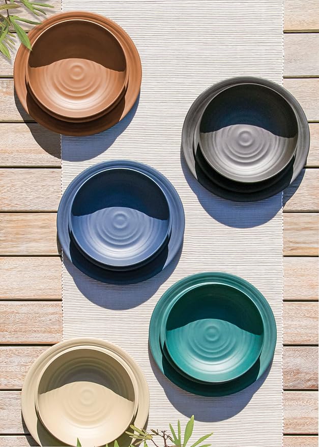 Matte Artisan 8.5'' Durable Planta Salad Plates, Shatter-Resistant and - Image 8