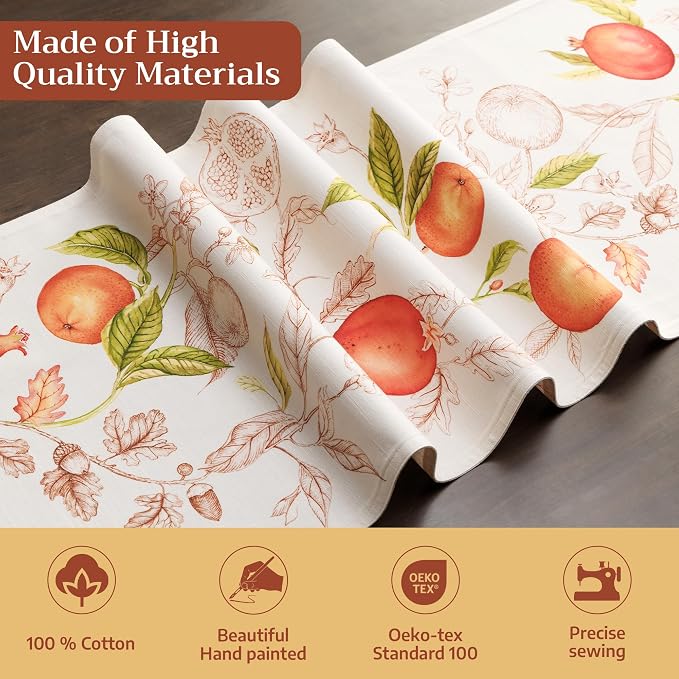 Maison d' Hermine Table Runner 100% Cotton 14.50" x 108" | Table Runners 108 - Image 3