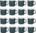 Set of 16 Ceramic Campfire Mugs – 15 Oz, Camping – Customizable by GiftsbyDesign