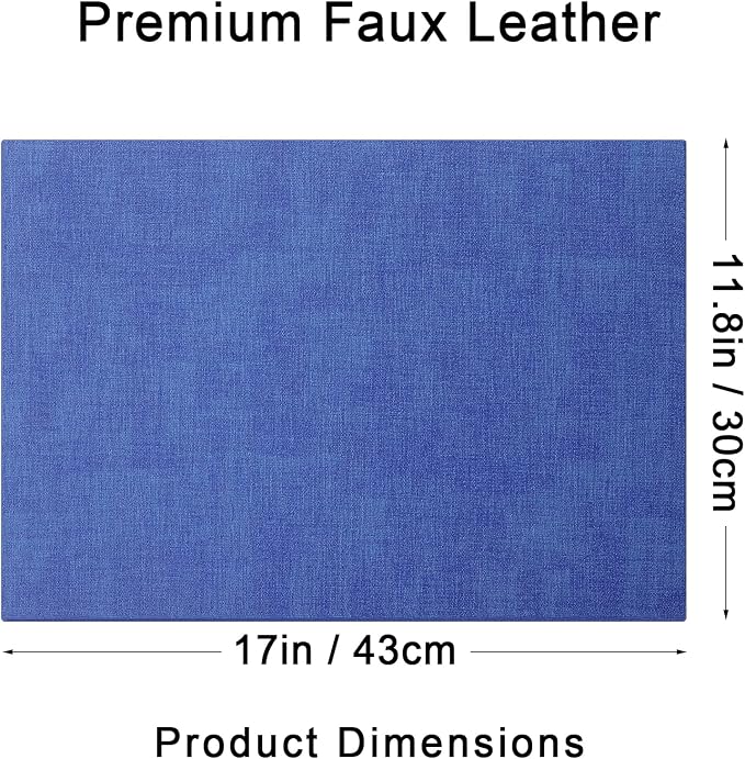 Faux Leather Heat Resistant Placemats 6 Packs, Waterproof Wipeable Dining PU - Image 7