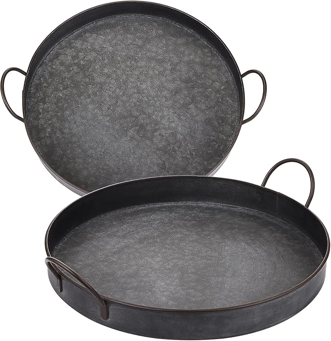 Hipiwe Industrial Style Metal Iron Tray - Image 6
