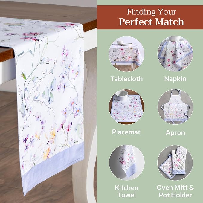 Maison d' Hermine Table Runner 100% Cotton 14.50" x 72" | Table Runners 72 - Image 5