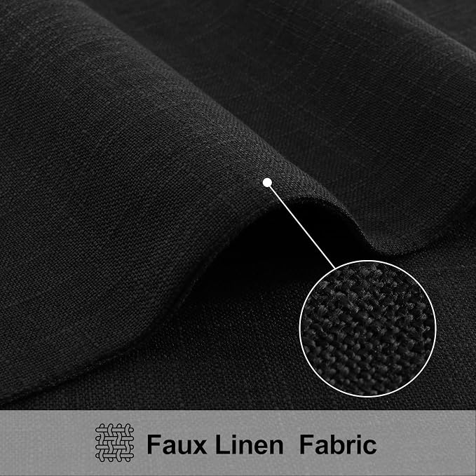 Faux Cotton Linen Placemats Set of 8, Cloth Washable Farmhouse Dining Table Mats - Image 2