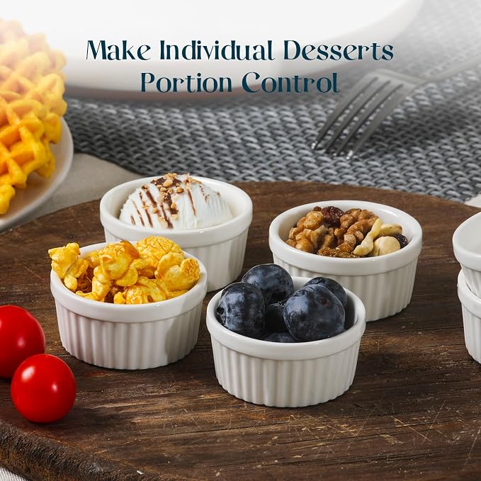 DOWAN Dipping Bowls 1.5 oz, Sauce Cups Mini Ramekins, Tiny Ramekin Porcelain - Image 7