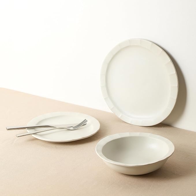 Stone Lain Oasis 4-Piece Salad Plate Set Stoneware - Image 5
