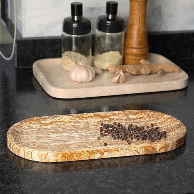 Turkish Natural Marble Tray, Catchall Tray - Image 8