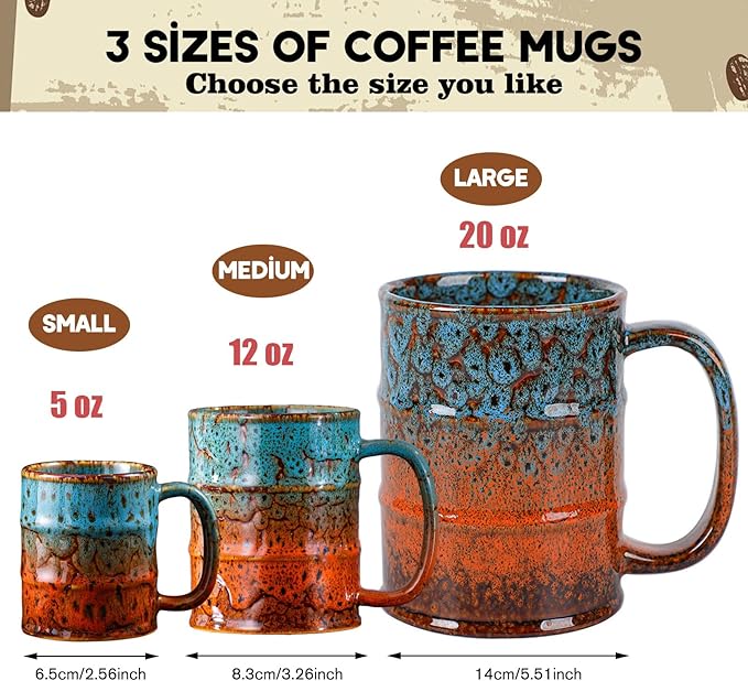 Coffee Mug, 20 Oz Coffee Cups Ceramic Tea Cup Large Coffee Mug - Image 4