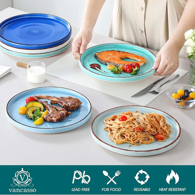 vancasso Bonita 10.5 Inch Dinner Plates, Ceramic Dinner Plate Set, Dinner - Image 3