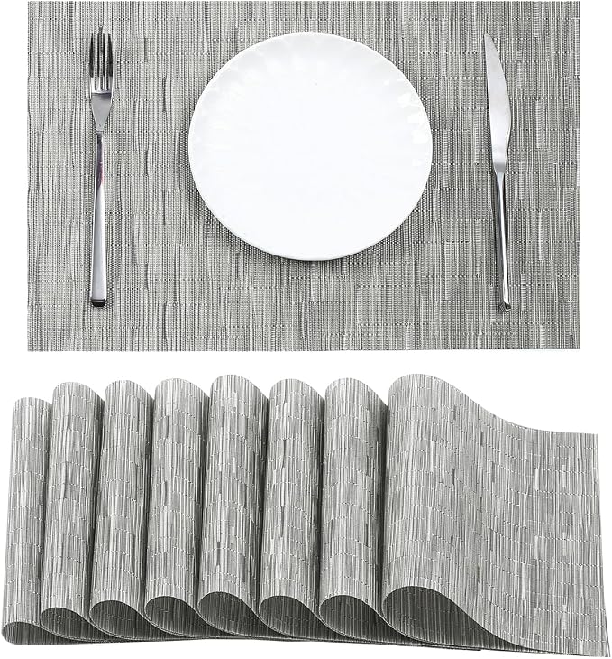 Leetaltree Silver Placemats Set of 8 by Leetaltree-ArtatEveryTable