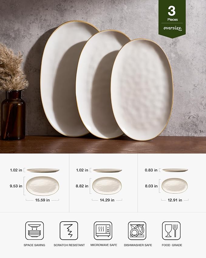 famiware Serving Platters Set of 3 Sizes - Image 2