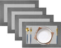 PIGCHCY Placemats Vinyl Washable Table Mats Elegant Non-Slip Placemats by PIGCHCY