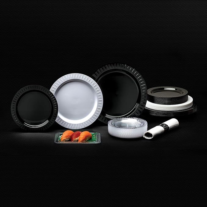 Party Essentials Elegance Quality Hard Plastic 7.5-Inch Round Party/Salad Plates - Image 6