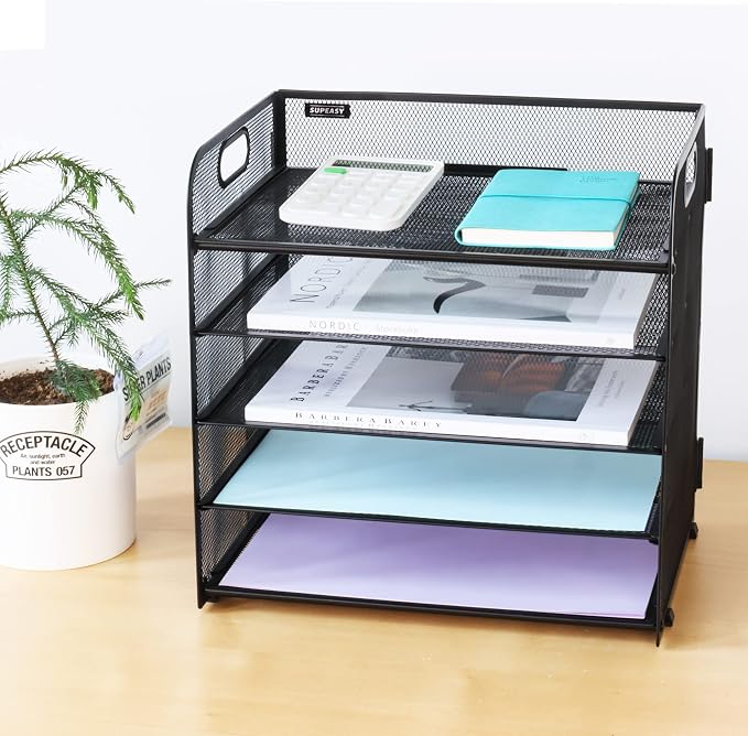 5 Trays Paper Organizer Letter Tray - Image 8