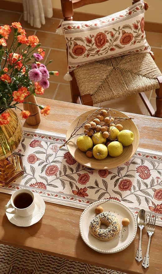 Designer French Linen Table Runner, Kitchen Decor, Dining Table, Thanksgiving - Image 7