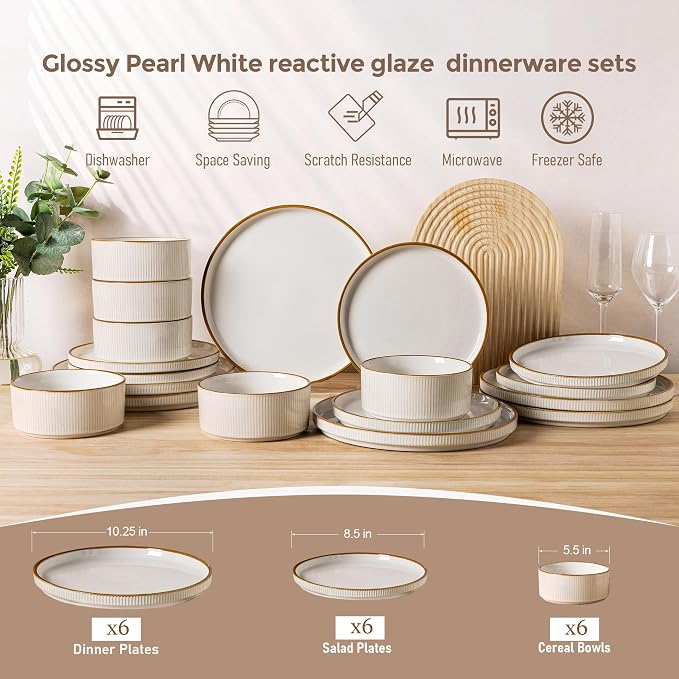 GBHOME Stoneware Dinnerware Sets - Image 8