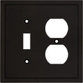 Modern Edge Decorative Wall Plate Switch Plate Outlet Cover, Durable Solid Zinc by HenneBery