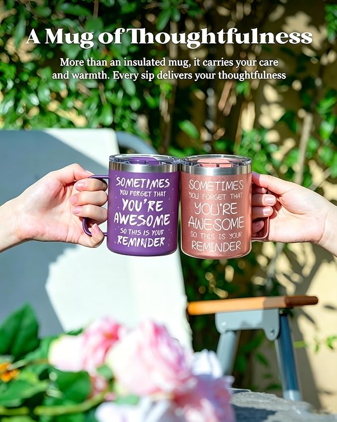 Inspirational Coffee Mug for Women, 12oz Insulated Stainless Steel Mug - Image 7