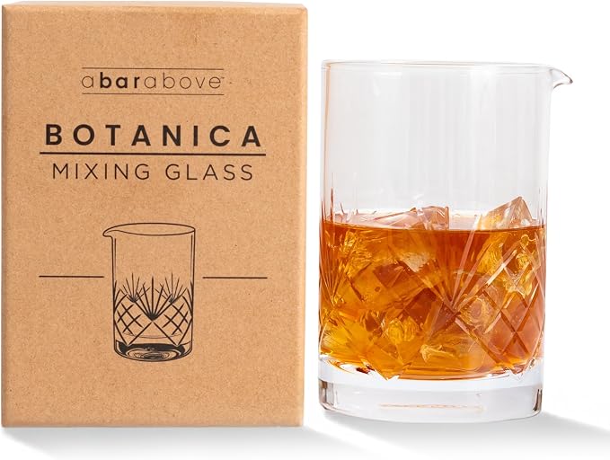 A Bar Above Cocktail Mixing Glass, Botanica Style Stirring Pitcher, 18 Oz by ABarAbove