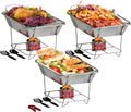 Alpha Living 3-Pack Disposable Chafing Dish Buffet Set by AlphaLiving