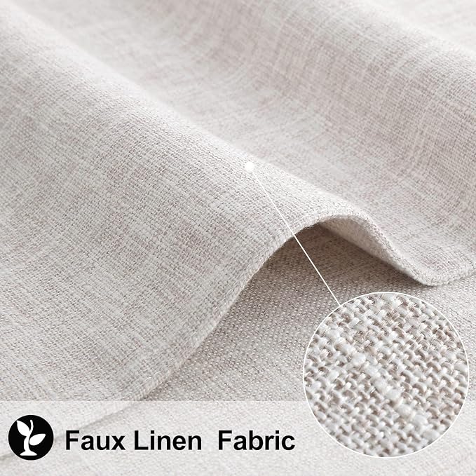 Faux Cotton Linen Placemats Set of 8, Cloth Washable Farmhouse Dining Table Mats - Image 2