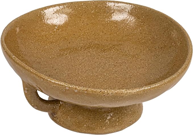 Creative Co-Op Stoneware Footed Pedestal Bowl by Unknown