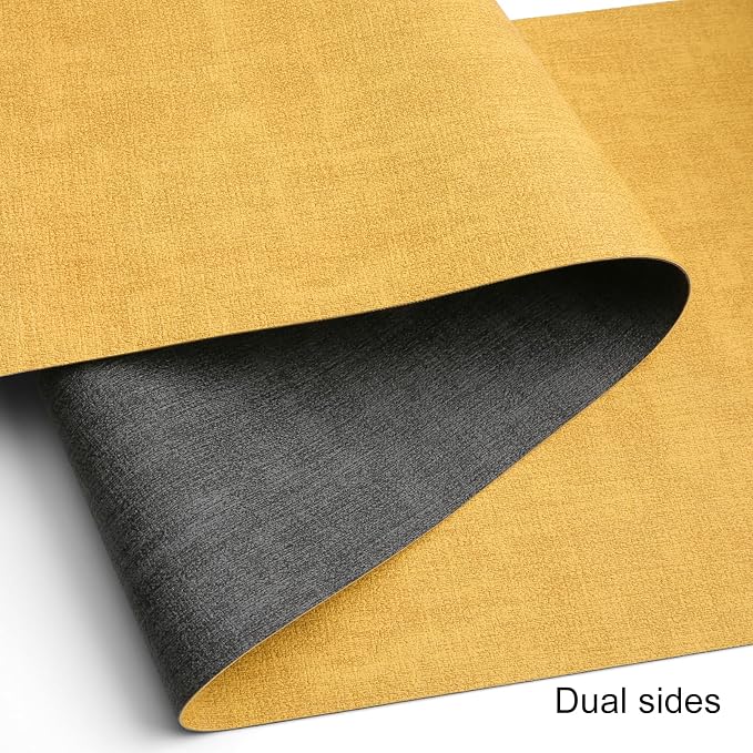 Table Runners 94 Inch Long, Dual-Sided Faux Leather Table Runner | Waterproof - Image 2