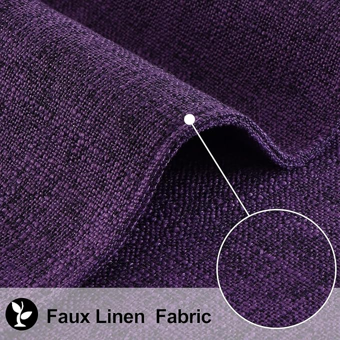 Faux Cotton Linen Placemats Set of 6, Cloth Washable Farmhouse Dining Table Mats - Image 2