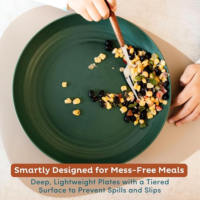 Reusable Wheat Straw Plates 8 Pcs - Image 4