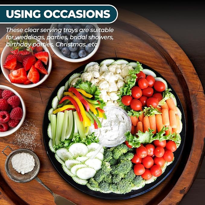 12" Catering Trays With Lids - Image 7