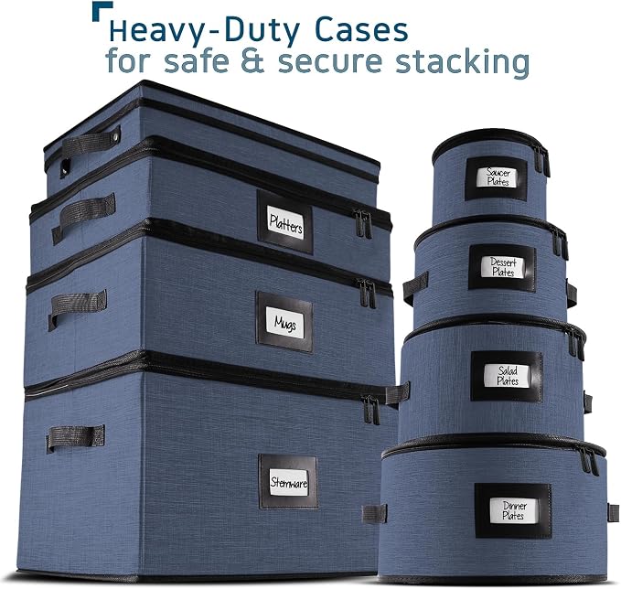 Hearth & Harbor Coffee Mug Storage, Quilted and Stackable Coffee Cup Storage - Image 7