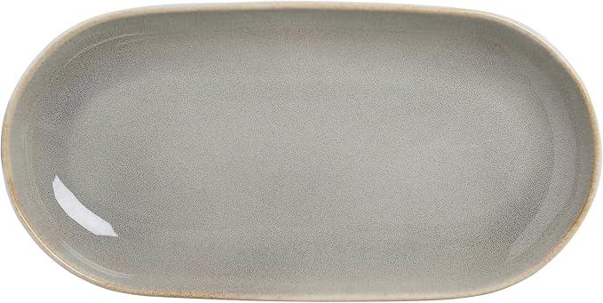 SANGO Resona Moss Serving Platters Set of 2, 14/12 Inch Stoneware Serving Dishes - Image 9