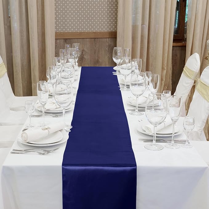 ANECO 4 Pack Satin Table Runner 12 x 108 Inch Long Bright Silk and Smooth - Image 4