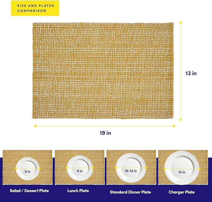 Sweet Home Collection 100% Cotton Placemats - Image 8