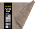 Faux Leather Heat Resistant Placemats 6 Packs, Waterproof Wipeable Dining PU by homing