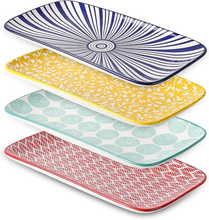 Selamica Ceramic Serving Platters, 14 Inch Serving Trays by Selamica