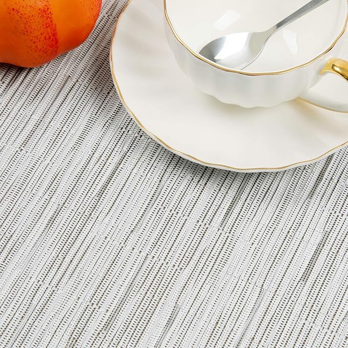 SHACOS Small Round Table Placemats Wedge Placemat Set of 4 Non Slip Heat - Image 6