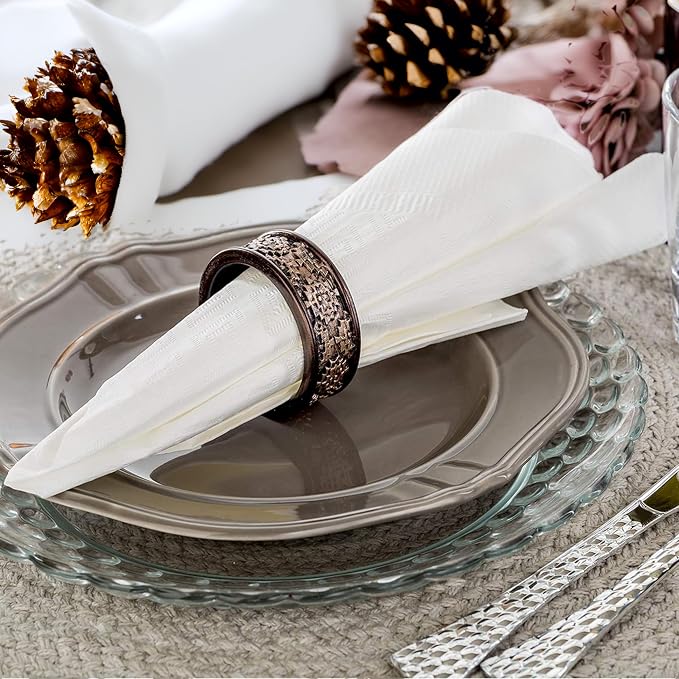 Creative Scents Dublin Brown Napkin Rings Set of 6 - Image 7