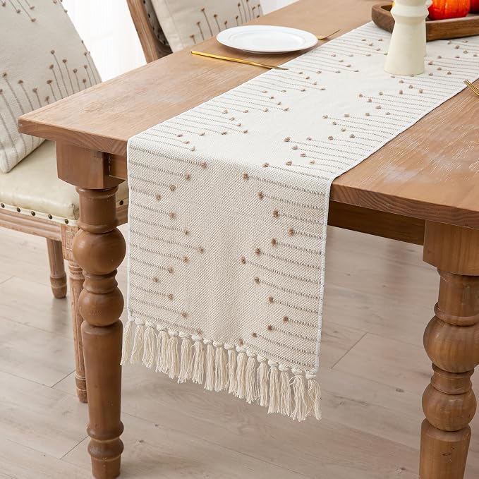 Table Runner 90 Inches Long, Boho Style by Unknown