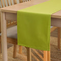 Encasa XO Table Runner, Cotton Canvas Dining Runner 13"x104" | Lime Green by EncasaXO