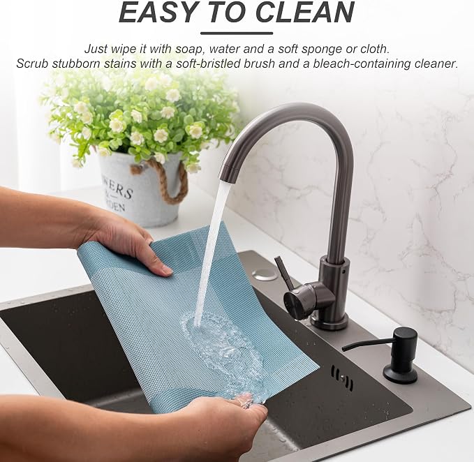Placemats Set of 6 Washable Indoor | Outdoor Vinyl Place Mats - Image 3