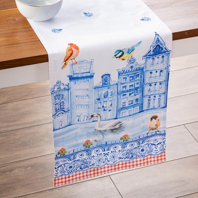 Maison d' Hermine Table Runner 100% Cotton 14.50" x 72" | Table Runners 72 - Image 9