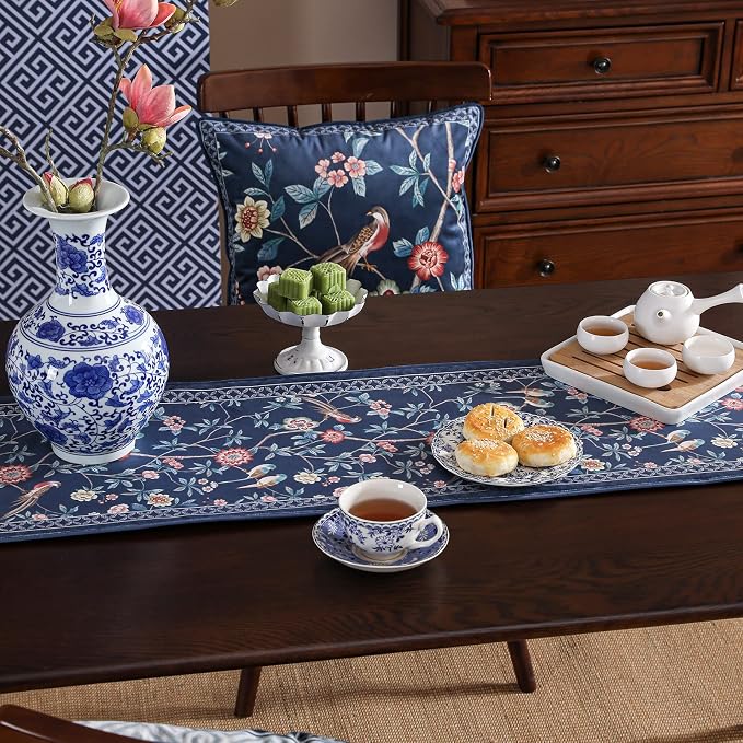 Patdrea Designer Elegant French Velvet Table Runner, Thanksgiving Dining Table - Image 4