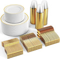 FOCUSLINE 600 Ct Gold Dinnerware Set by FOCUSLINE